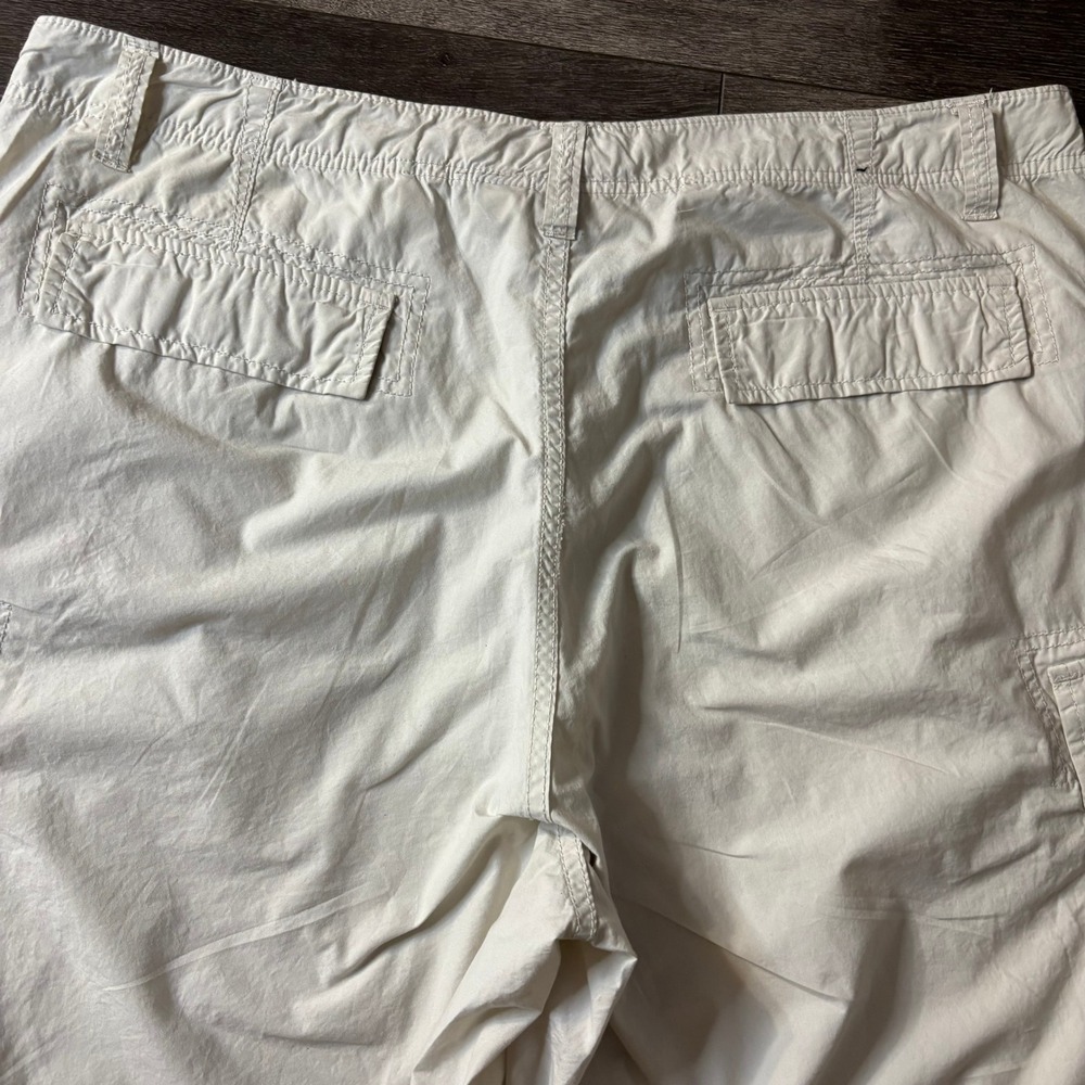 Polo Jeans Co Ralph Lauren Mens Cargo Shorts Off White RL Flag Size 40 - Picture 3 of 9
